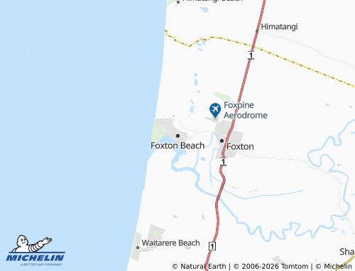 Mapa MICHELIN Foxton Beach - ViaMichelin