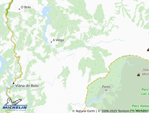MICHELIN Valdín (Santa María) map - ViaMichelin