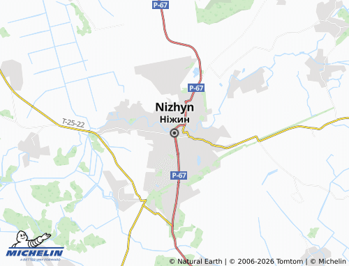 Mapa MICHELIN Nizhyn - ViaMichelin