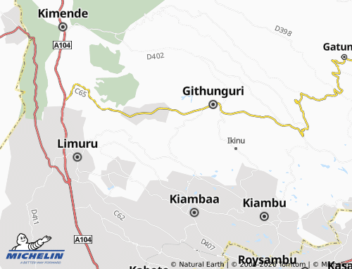 MICHELIN Githiga map - ViaMichelin