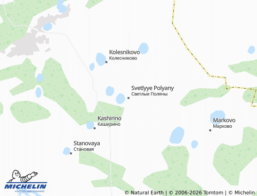 MICHELIN-Landkarte Svetlyye Polyany - ViaMichelin