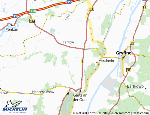 MICHELIN Geesow map - ViaMichelin