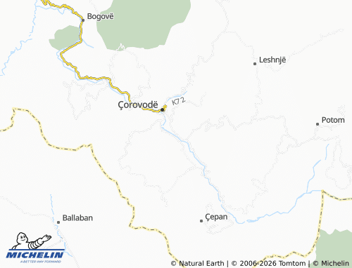 Mappa MICHELIN Çerenishtë - ViaMichelin