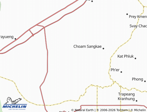 Mapa MICHELIN Dambouk Rung - ViaMichelin