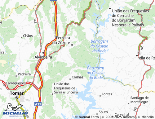 Mappa MICHELIN Vale da Figueira - ViaMichelin