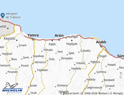 Mappa MICHELIN Yeşiltepe - ViaMichelin