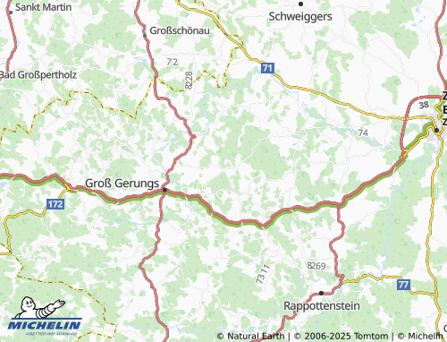 Carte MICHELIN Oberrosenauerwald - ViaMichelin