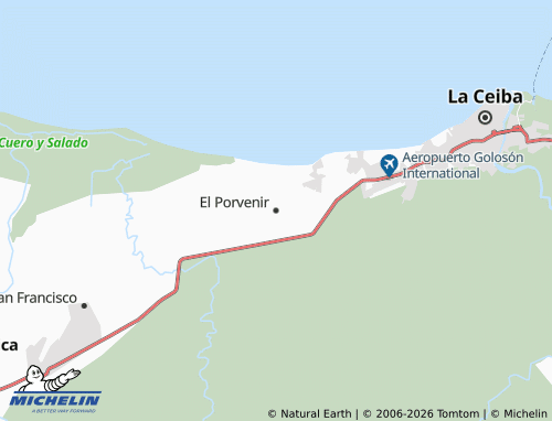 Mappa MICHELIN El Porvenir - ViaMichelin