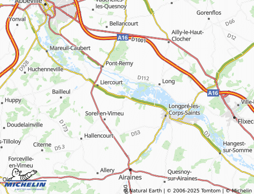 Mappa MICHELIN Fontaine-sur-Somme - ViaMichelin