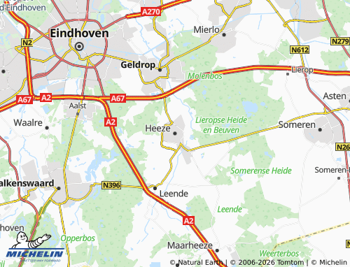 MICHELIN Heeze-Leende map - ViaMichelin