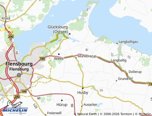 MICHELIN Munkbrarup map - ViaMichelin