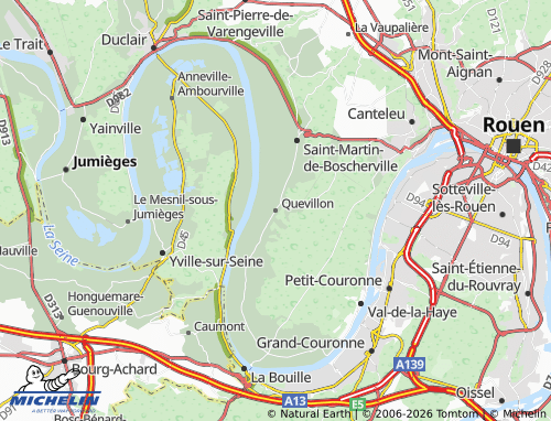 MICHELIN Quevillon map - ViaMichelin