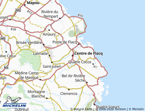 Carte MICHELIN Centre de Flacq - ViaMichelin