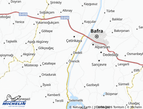 MICHELIN Dedeli map - ViaMichelin