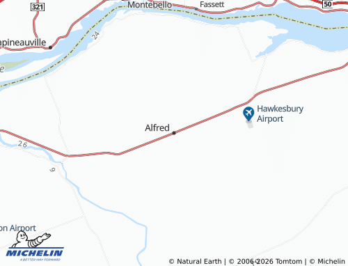 Mappa MICHELIN Alfred - ViaMichelin