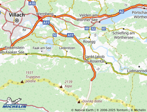 MICHELIN Unterferlach map - ViaMichelin