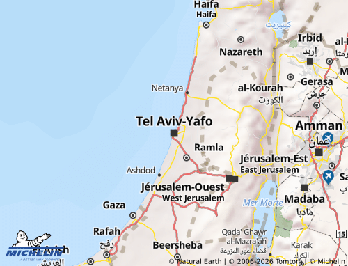 Mappa MICHELIN Tel Aviv - ViaMichelin