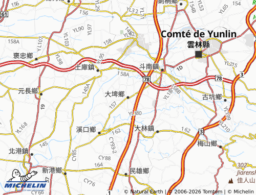 MICHELIN Dapi Township map - ViaMichelin