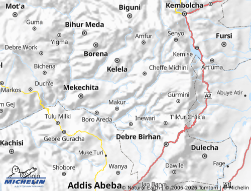 Mappa MICHELIN Merhabete - ViaMichelin