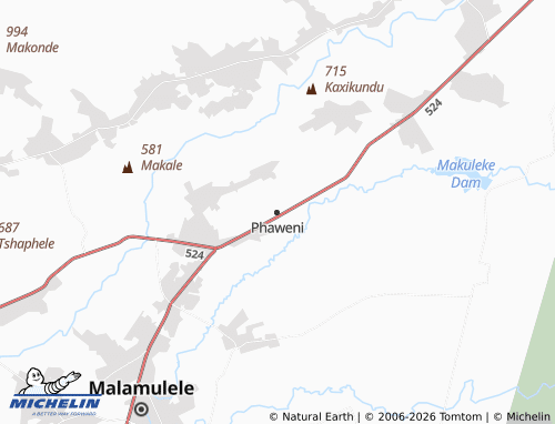 MICHELIN-Landkarte Phaweni - ViaMichelin