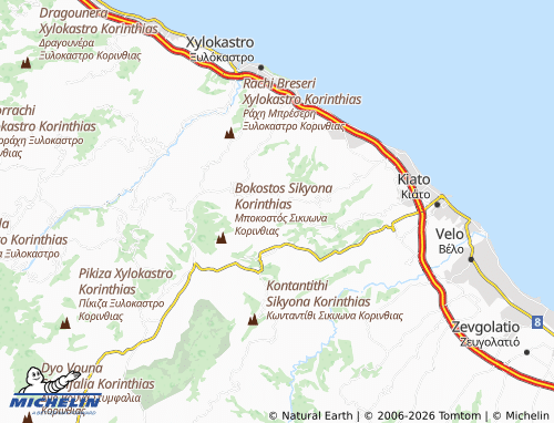 MICHELIN Megalos Valtos map - ViaMichelin