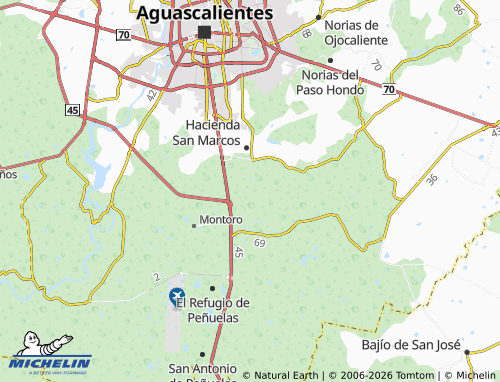 Kaart MICHELIN Lomas de Arellano - ViaMichelin