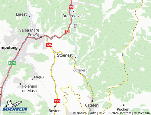 MICHELIN-Landkarte Stoenești - ViaMichelin