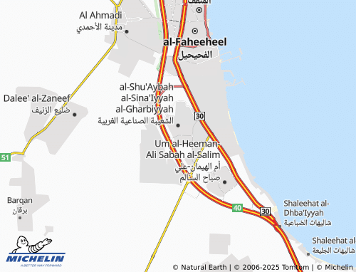 MICHELIN West Shuaiba Industrial Block 13 map - ViaMichelin