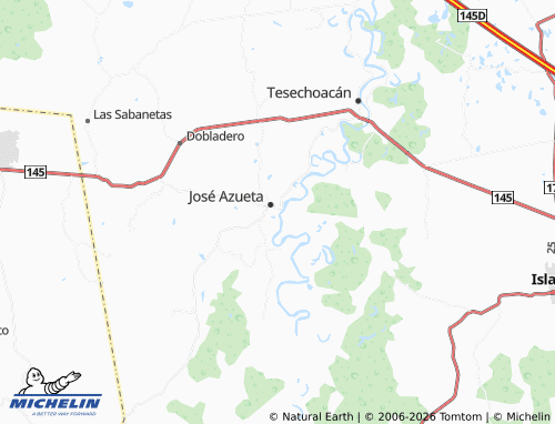 Mapa MICHELIN Vázquez Vela - ViaMichelin