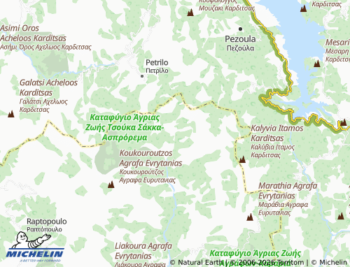 MICHELIN Koustesa map - ViaMichelin