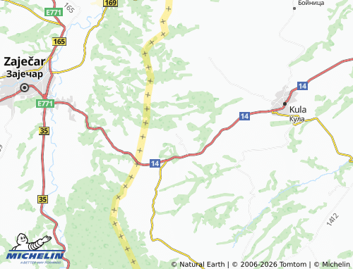 Mappa MICHELIN Izvor mahala - ViaMichelin