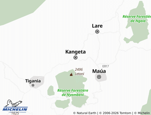 Kaart MICHELIN Kangeta - ViaMichelin