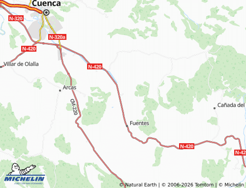 Mapa MICHELIN Las Zonas - ViaMichelin