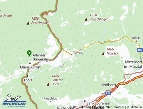 MICHELIN Turnau map - ViaMichelin