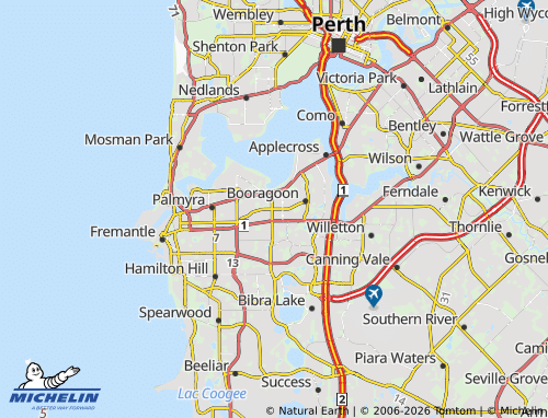 MICHELIN Myaree map - ViaMichelin
