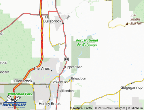 Mapa MICHELIN Walyunga National Park - ViaMichelin