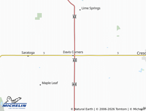 Carte MICHELIN Davis Corners - ViaMichelin