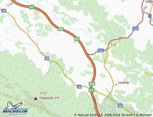 Mapa MICHELIN Bjelobabe - ViaMichelin