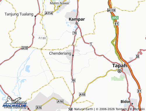 Mapa MICHELIN Chenderiang - ViaMichelin