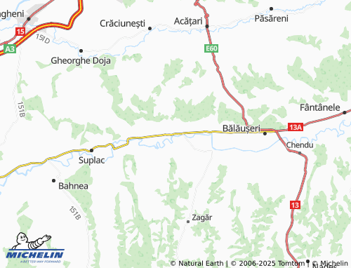 MICHELIN Coroisânmărtin map - ViaMichelin