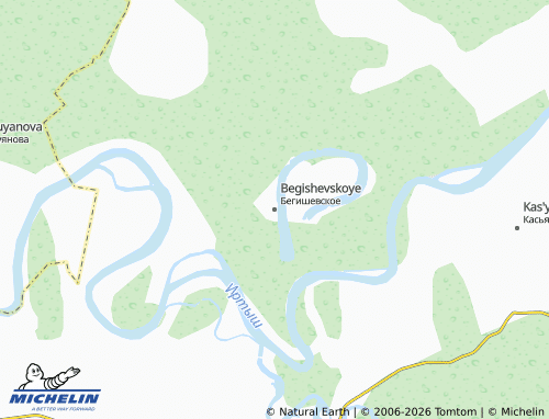 MICHELIN-Landkarte Begishevskoye - ViaMichelin