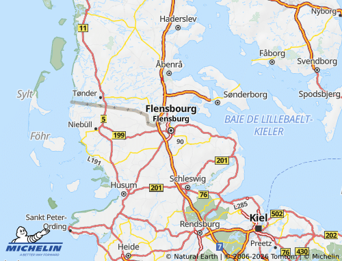 Carte MICHELIN Flensbourg - ViaMichelin