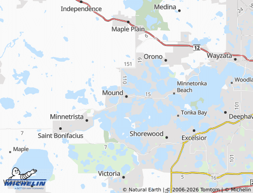 Mappa MICHELIN Mound - ViaMichelin