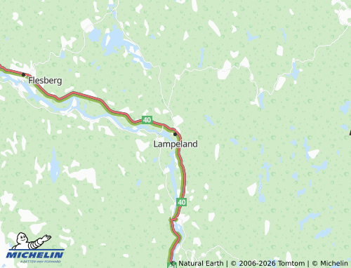 Carte MICHELIN Lampeland - ViaMichelin