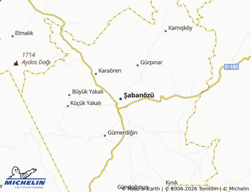 MICHELIN Mahmudiye map - ViaMichelin