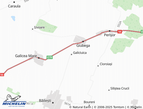 MICHELIN Galiciuica map - ViaMichelin