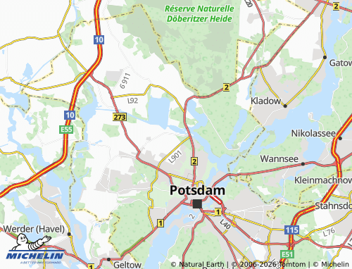 MICHELIN Nedlitz map - ViaMichelin