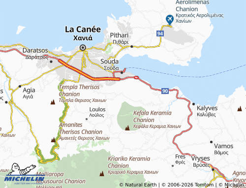 MICHELIN Malaxa map - ViaMichelin