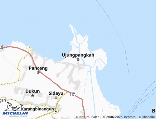 MICHELIN Ujungpangkah map - ViaMichelin