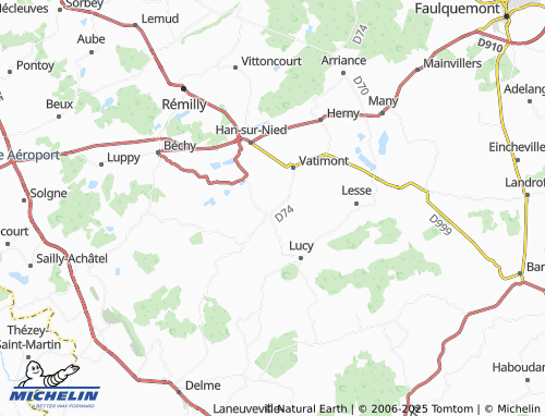 Carte MICHELIN Baudrecourt - ViaMichelin